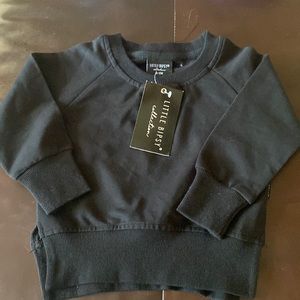 NWT! Little Bipsy Black Pullover Sz: 6-12 Months